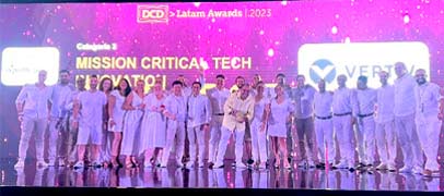 Vertiv reconocido durante los premios DCD>LATAM Awards por su proyecto Thermal Wall